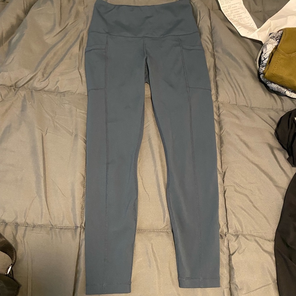 Blue leggings w pocket